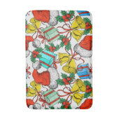 Feestdagen voor kerstcadeautjes Roodkerstkerstkers Badmat (Voorkant Verticaal)