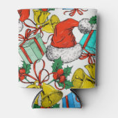 Feestdagen voor kerstcadeautjes Roodkerstkerstkers Blikjeskoeler (Voorkant)