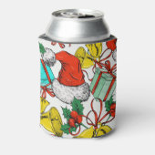 Feestdagen voor kerstcadeautjes Roodkerstkerstkers Blikjeskoeler (Blikje Achterkant)