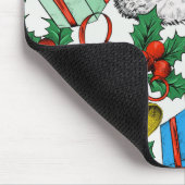 Feestdagen voor kerstcadeautjes Roodkerstkerstkers Muismat (Hoek)