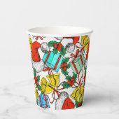 Feestdagen voor kerstcadeautjes Roodkerstkerstkers Papieren Bekers (Achterkant)