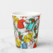 Feestdagen voor kerstcadeautjes Roodkerstkerstkers Papieren Bekers (Voorkant)