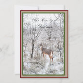 Feestdagen voor kerstdeer Winter Scene Script Name Feestdagenkaart (Voorkant)