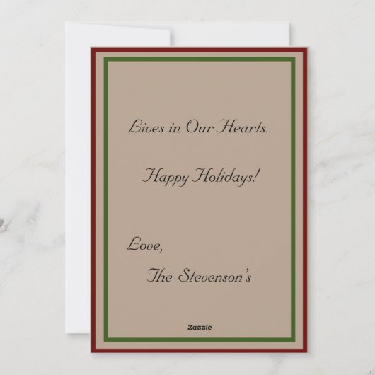 Feestdagen voor kerstdeer Winter Scene Script Name Feestdagenkaart (Achterkant)