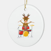 Feestdagen voor kerstdrummer rendierdrumset keramisch ornament (Links)