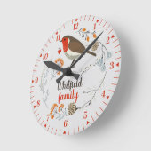 Feestdagen voor kerstfeestdagen - bijtende cabine ronde klok (Hoek)