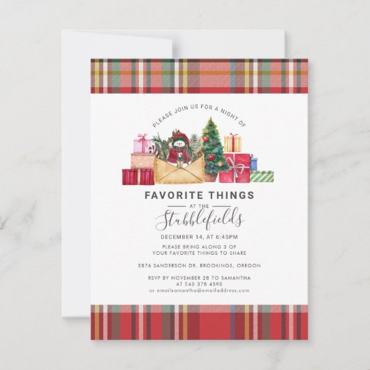 Feestdagen voor kerstfeestvieren kaart (Voorkant)