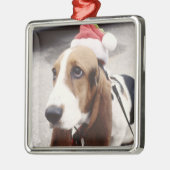 Feestdagen voor kerstfoto's metalen ornament (Links)