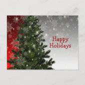 Feestdagen voor kerstgroene roodgroet briefkaart (Voorkant)