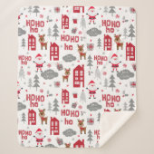 Feestdagen voor kerstkerstkerstkerstkerstkerstkers sherpa deken (Voorkant)