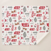 Feestdagen voor kerstkerstkerstkerstkerstkerstkers sherpa deken (Voorkant (horizontaal))