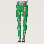 feestdagen voor kerstmis - beer rendiervis leggings (Voorkant)