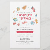 Feestdagen voor kerstmis - favoriete artikelen uit briefpapier (Voorkant)