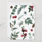 Feestdagen voor Merry Waterverf  Foto Kaart (Achterkant)