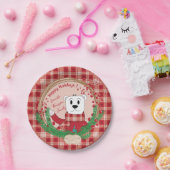 Feestdagen voor poolBeer Pop Rood papier Borden Papieren Bordje (Feest)