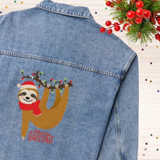 Feestdagen voor prettige kerstfeestdagen denim jacket