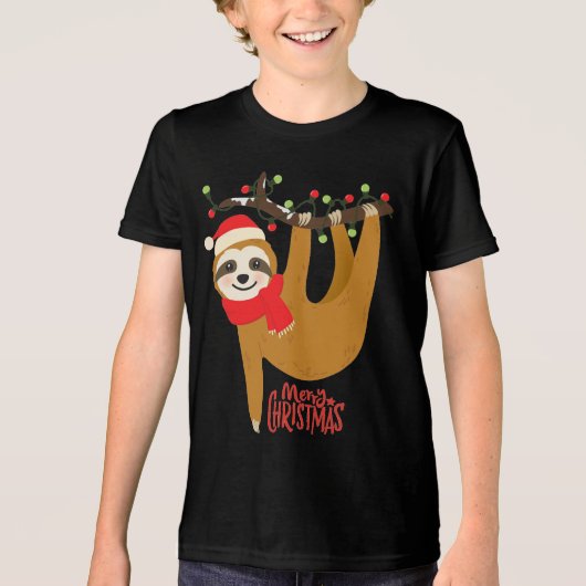 Feestdagen voor prettige kerstfeestdagen Tri-Blend shirt (Voorkant)