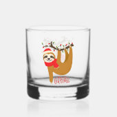 Feestdagen voor prettige kerstfeestjes whisky glas (Voorkant)