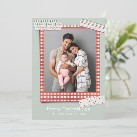 Feestdagen voor scrapbooting | Festive 3 foto Feestdagenkaart (Staand voorkant)