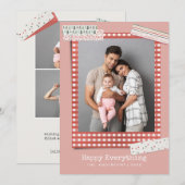 Feestdagen voor scrapbooting | Festive 3 foto Feestdagenkaart (Voorkant / Achterkant)