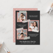 Feestdagen voor scrapbooting | Jaar in review 3 fo Kaart (Voorkant / Achterkant in situ)