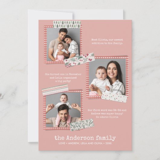 Feestdagen voor scrapbooting | Jaar in review 3 fo Kaart (Voorkant)