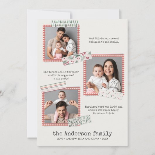 Feestdagen voor scrapbooting | Jaar in review 3 fo Kaart (Voorkant)