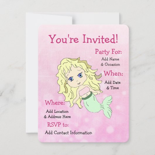  feestdagen voor Zeemeermin Kaart (Voorkant)