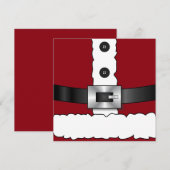 feestdagen vrolijk kerstfeest Kerstman Notitiekaartje (Voorkant / Achterkant)