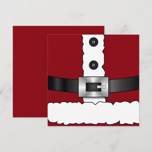 feestdagen vrolijk kerstfeest Kerstman Notitiekaartje (Voorkant / Achterkant)