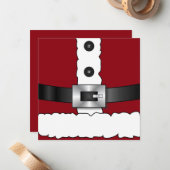 feestdagen vrolijk kerstfeest Kerstman Notitiekaartje (Voorkant / Achterkant in situ)