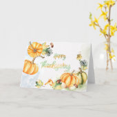 Feestdagen - WC Happy Thanksgiving Kaart (Gele Bloem)