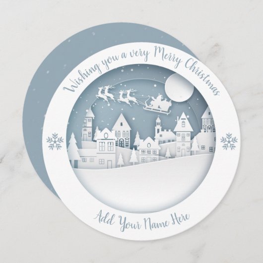 Feestdagen - WC Winter Scene 5 - Aanpassen Kaart (Voorkant / Achterkant)