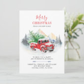 Feestdagen We hebben kerst verplaatst Aankondiging (Staand voorkant)