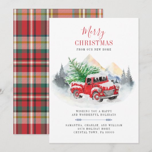 Feestdagen We hebben kerst verplaatst Aankondiging (Voorkant / Achterkant)