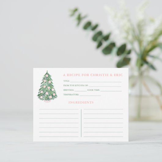 Feestdagen-weduwenkast roze en groene kaart (Staand voorkant)