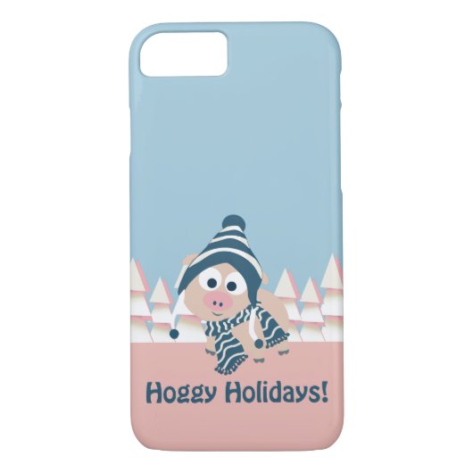 Feestdagen! Winter Pig Case-Mate iPhone Case (Achterkant)