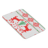 Feestdagen wit gebreid lelijk sweater ho hert magneet (Rechterzijde)