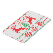 Feestdagen wit gebreid lelijk sweater ho hert magneet (Linkerzijde)