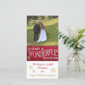 Feestdagen Wonderlijkste Tijd Feestdagenkaart (Staand voorkant)