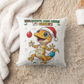 Feestdagen zijn hier om te Gecko – Schattige Kerst Kussen (Deken)