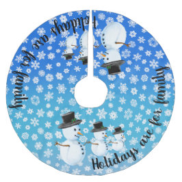 Feestdagen zijn voor familie, voor de man van snee kerstboom rok