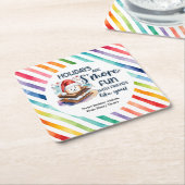 Feestdagen zijn zo leuk met vrienden zoals jij. kartonnen onderzetters (Schuin)