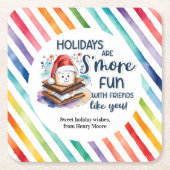 Feestdagen zijn zo leuk met vrienden zoals jij. kartonnen onderzetters (Voorkant)