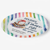 Feestdagen zijn zo leuk met vrienden zoals jij. papieren bordje (Gekanteld)