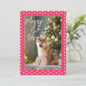 Feestdagenkaarten | ASANOHA Japans Kimono patroon Feestdagenkaart (Staand voorkant)