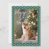 Feestdagenkaarten | ASANOHA Japans Kimono patroon Feestdagenkaart (Voorkant)