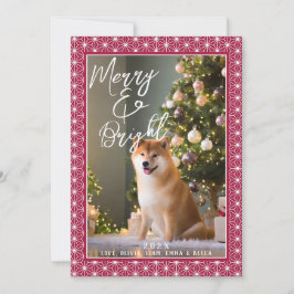 Feestdagenkaarten | ASANOHA Japans Kimono patroon Feestdagenkaart