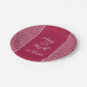 Feestdagenkaarten | ASANOHA Japans Kimono patroon Papieren Bordje (Gekanteld)