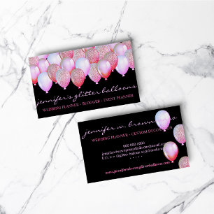 Feestdecoratie Glitter Ballonnen Glitters Roze Visitekaartje